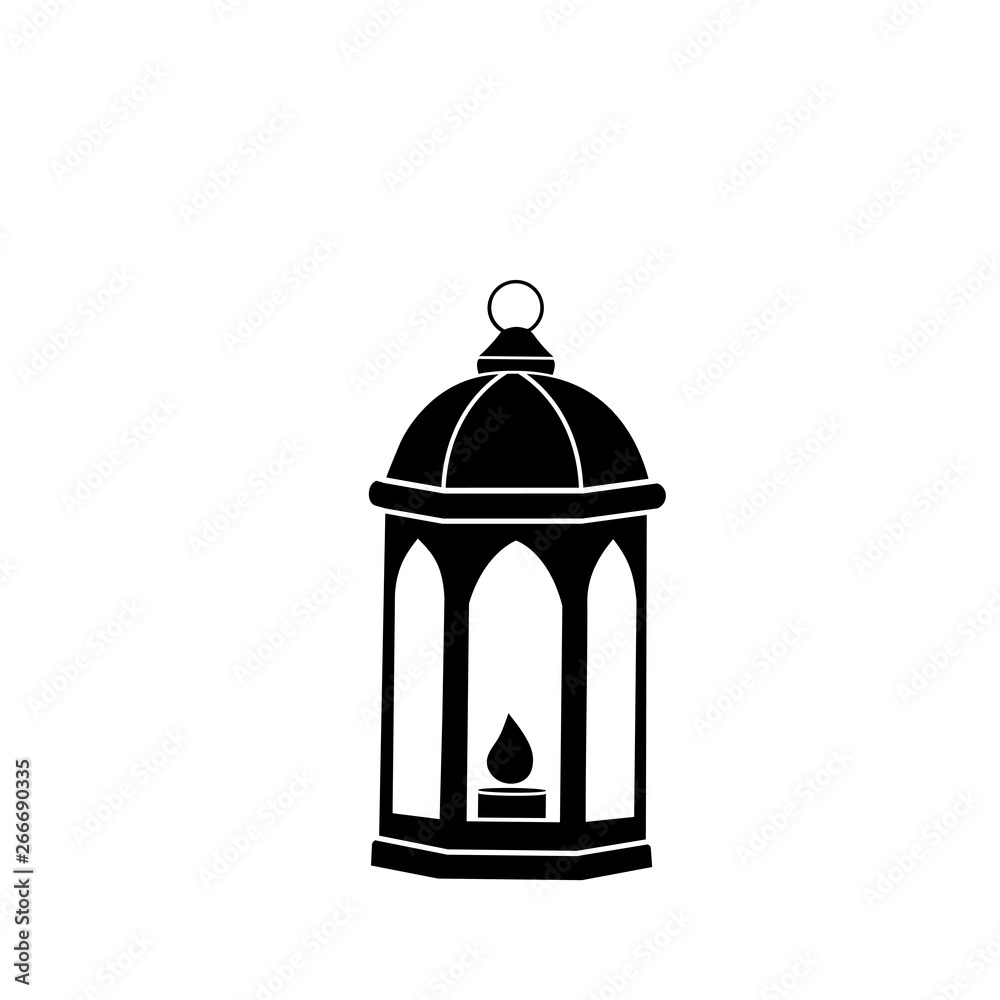 Arab lantern. The symbol of Ramadan. Vector icon Arab lantern. The symbol of Ramadan. Vector icon