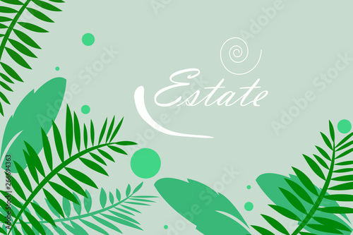 Estate - summer time illustration