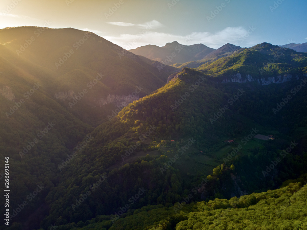 Fototapeta premium High landscape with mountains