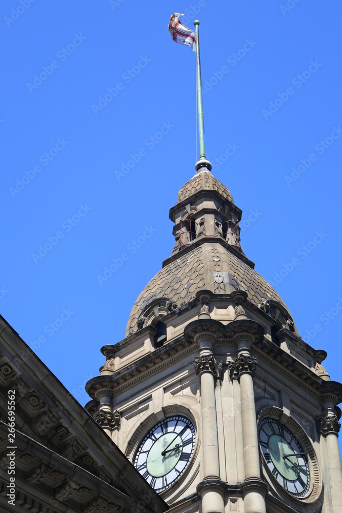 Obraz premium Uhrenturm auf dem Rathaus in Melboure in Australien