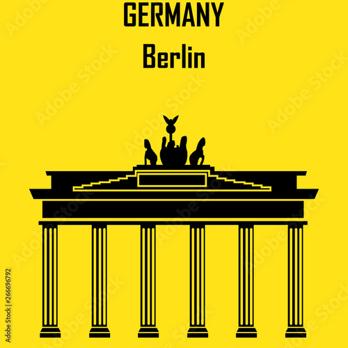 europe architecture building landmark monument gate German Berlin.