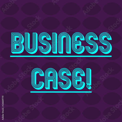Text sign showing Business Case. Business photo text provides justification for undertaking a project or program Oval Geometric Shape in Rows and Columns in Violet Monochrome Round Pattern