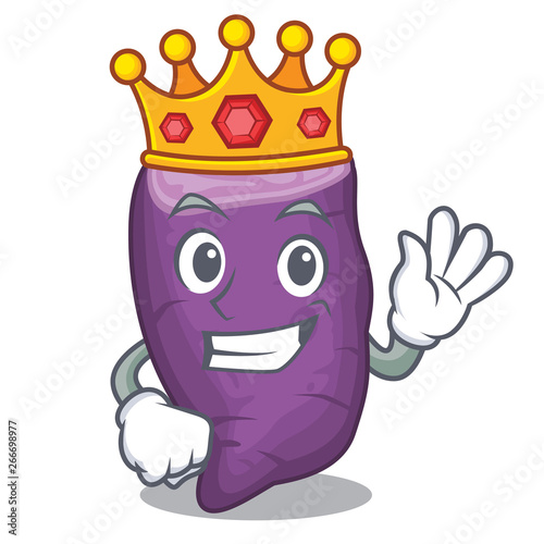 King purple sweet potato in cartoon fridge