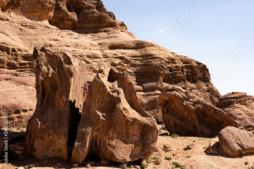 The split huge rock
