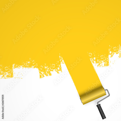 paint roller concept with marking