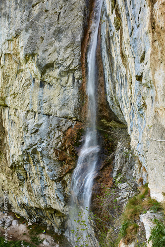 Waterfall from a cliff