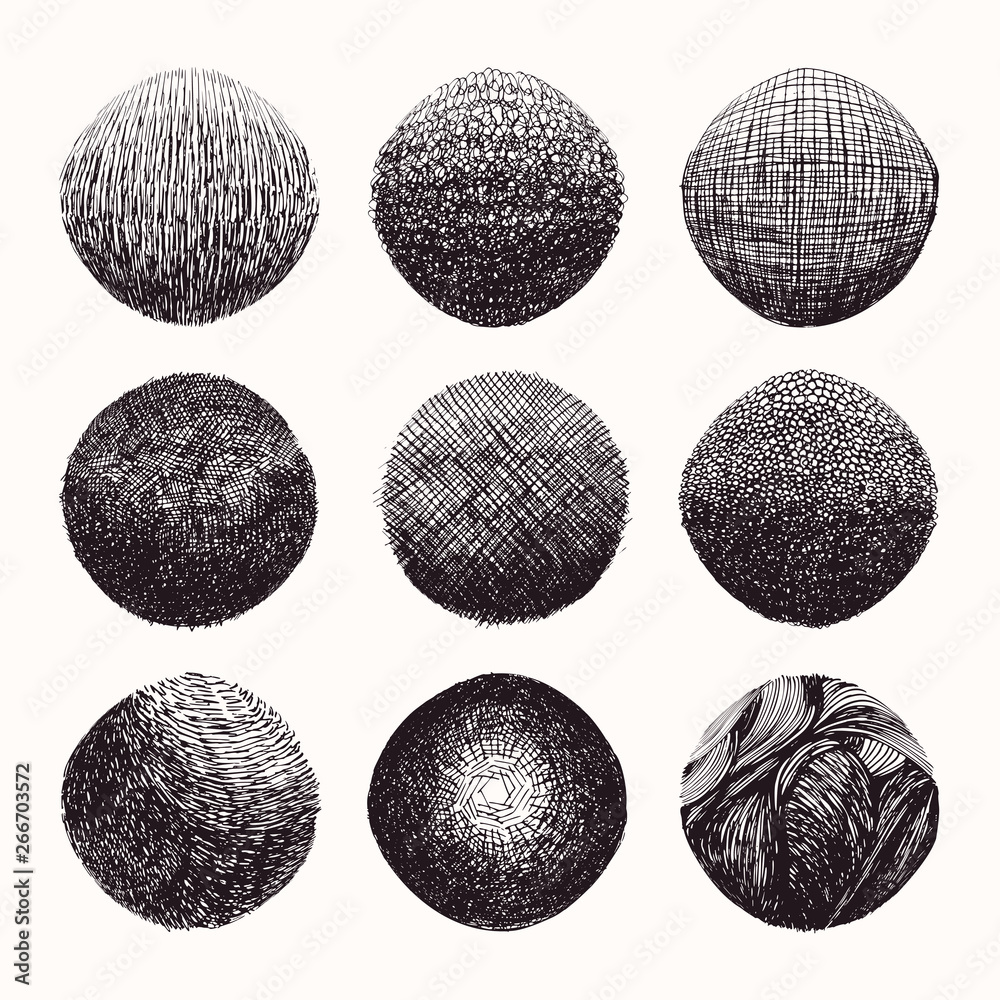 Vecteur Stock Hand drawn wavy cross hatching gradient textures made with  ink. Graphic design template collection. Uneven hatched lines, abstract  drawing, organic background, linear graphic pattern. Isolated vector.