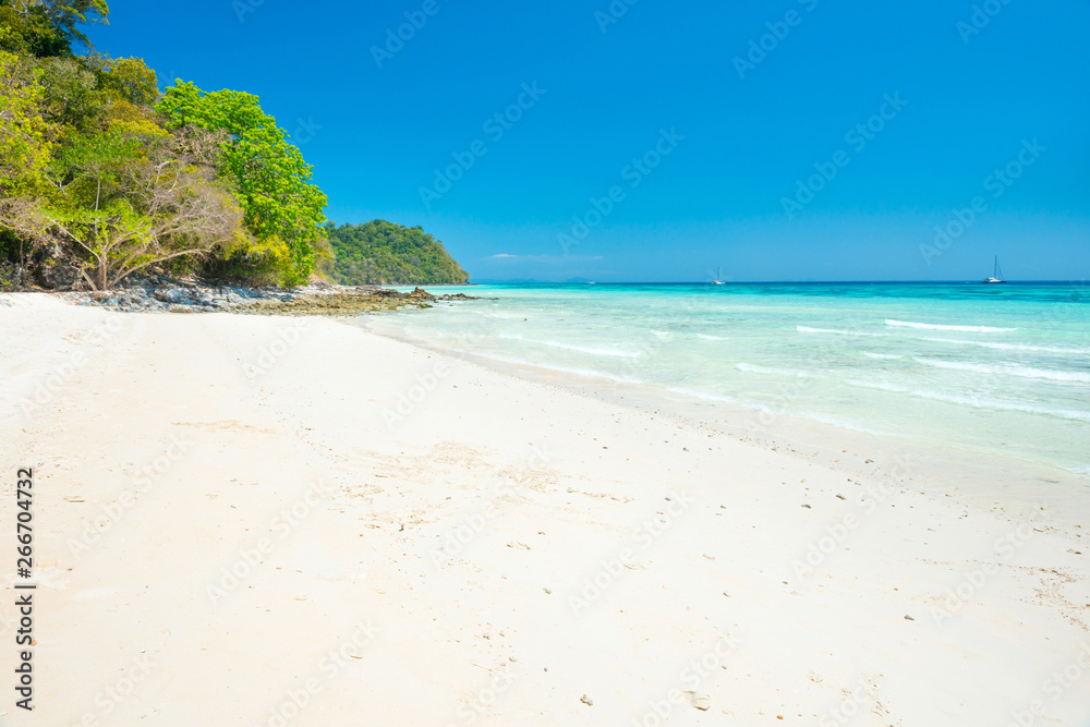 Beautiful beach at tropical island