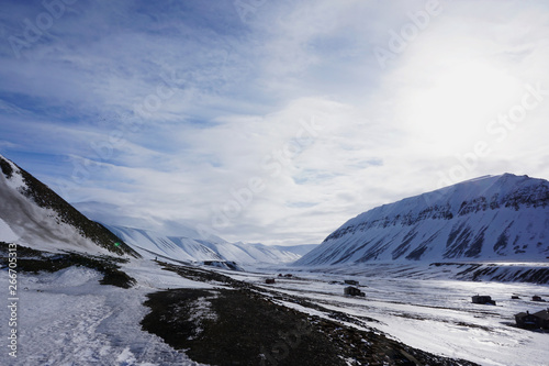 view down polar bear valley at Svalbard © Sigurd