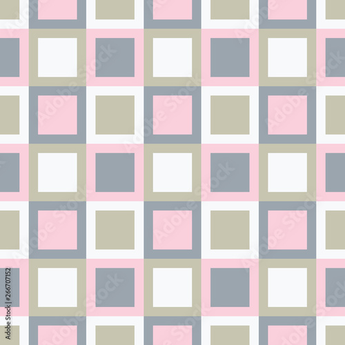Abstract seamless pattern with squares. Colorful vector background EPS10