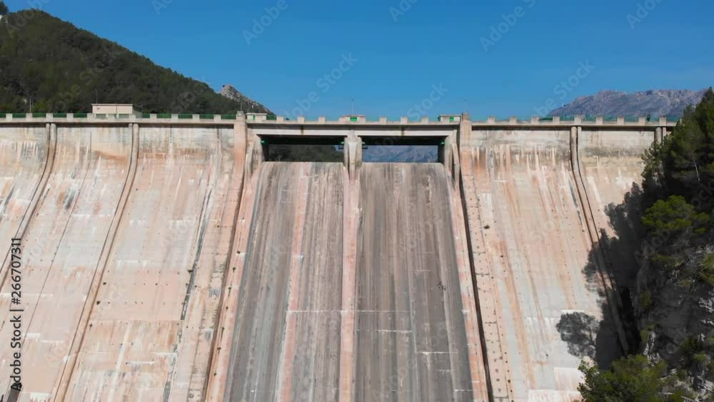 Dam and a reservoir in Guadalest valley, Spain Dam and a reservoir in Guadalest valley, Spain