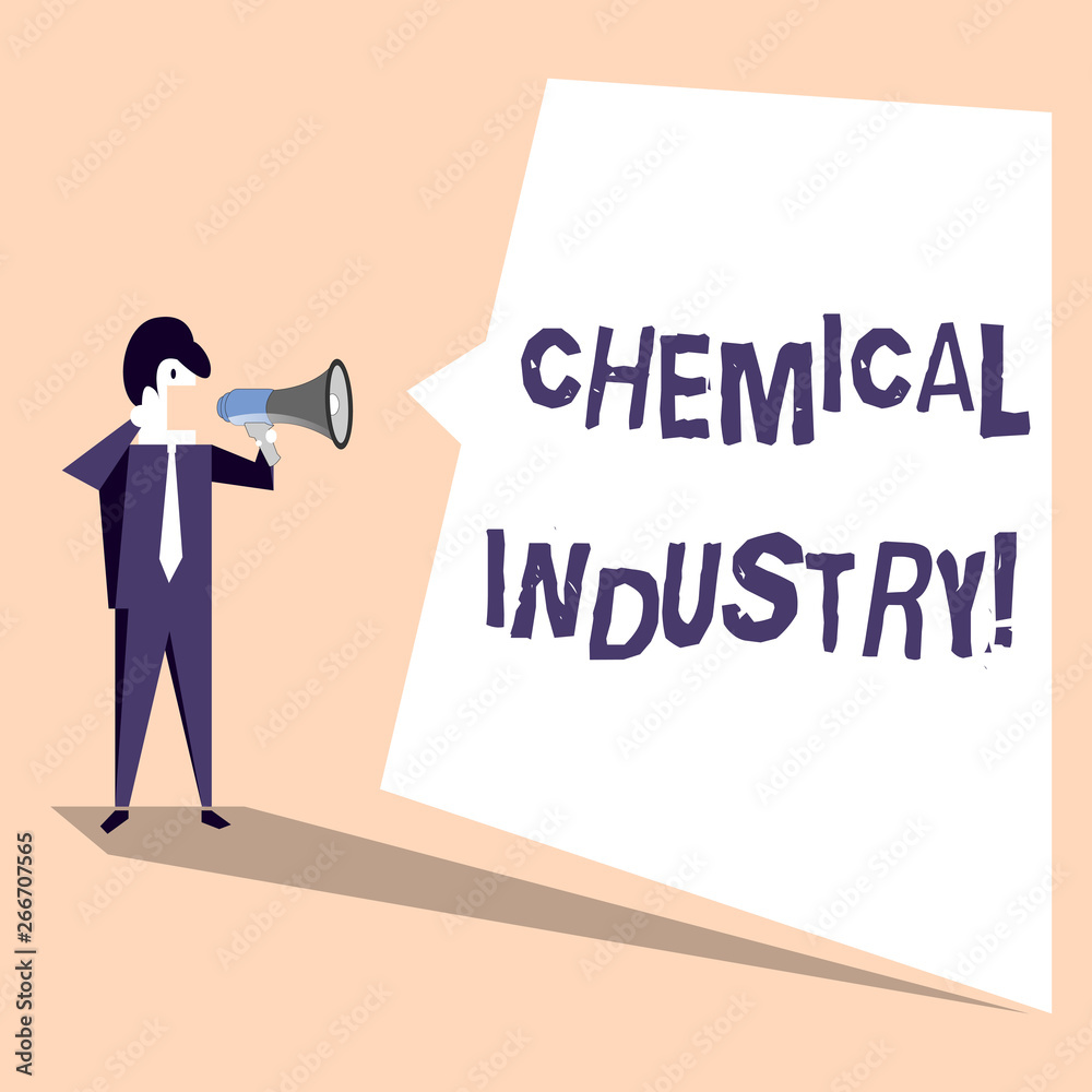 Handwriting text Chemical Industry. Conceptual photo comprises the