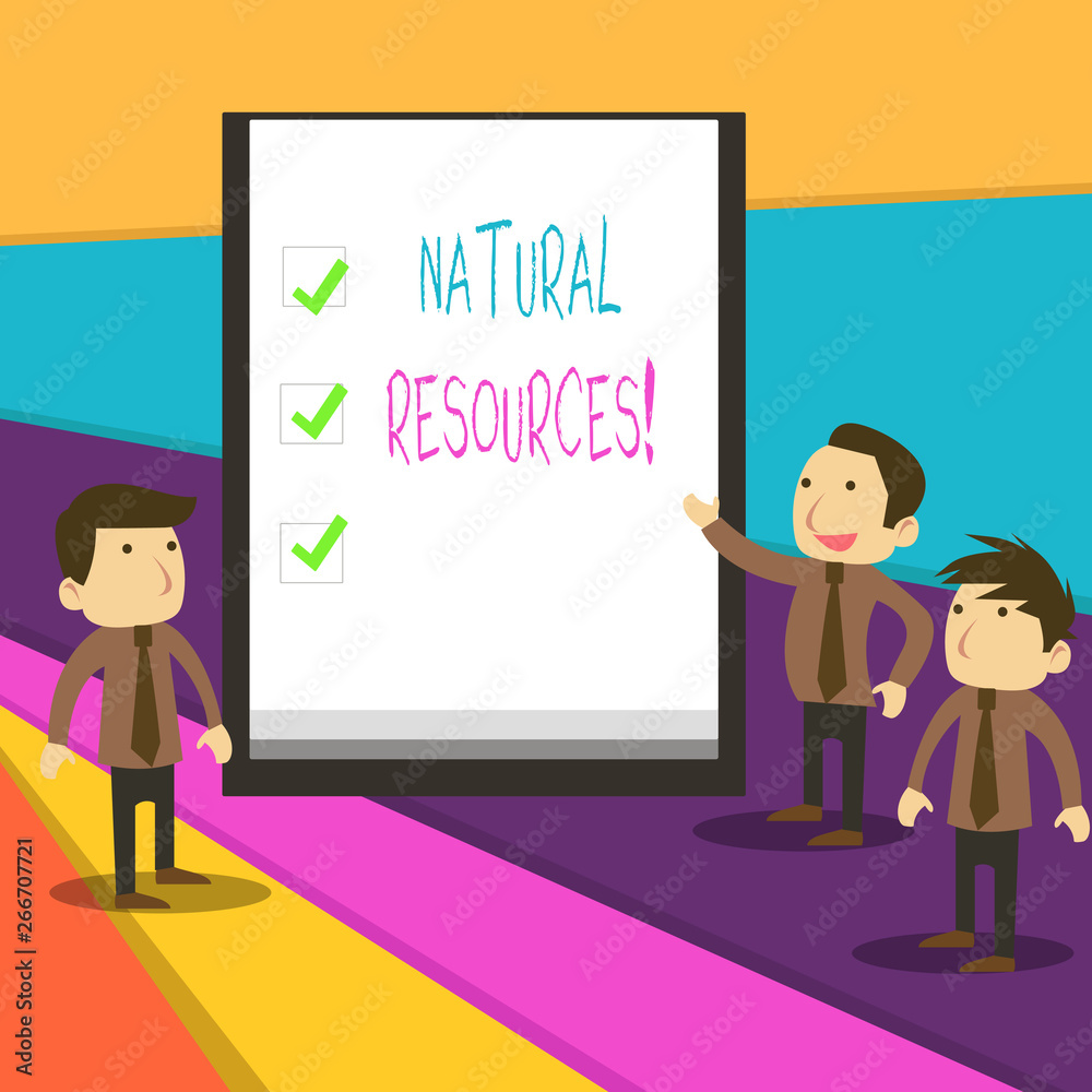 Word writing text Natural Resources. Business photo showcasing materials that occur in nature and used for economic gain Word writing text Natural Resources. Business photo showcasing materials that occur in nature and used for economic gain