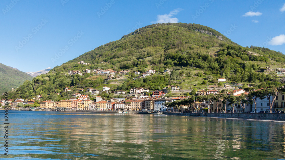 Village of Domaso, Como lake in Italy