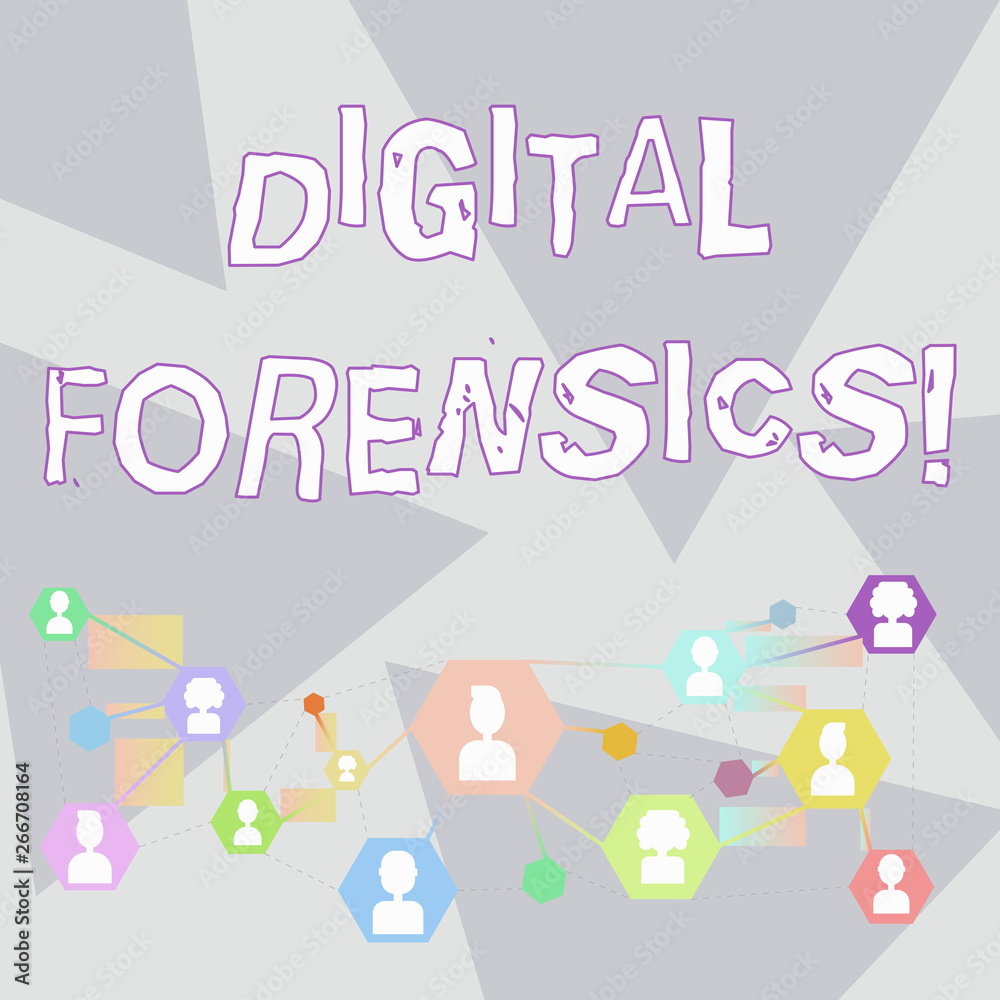 Word writing text Digital Forensics. Business photo showcasing investigation of material found in digital devices Online Chat Head Icons with Avatar and Connecting Lines for Networking Idea Word writing text Digital Forensics. Business photo showcasing investigation of material found in digital devices Online Chat Head Icons with Avatar and Connecting Lines for Networking Idea