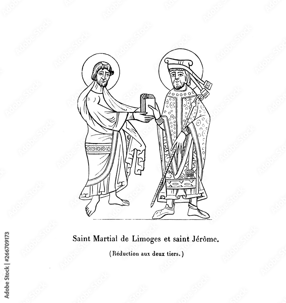 Obraz premium Christian illustration. Old image