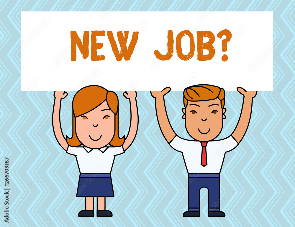 Writing note showing New Job Question. Business concept for formal meeting which someone asked find out if they are suitable Writing note showing New Job Question. Business concept for formal meeting which someone asked find out if they are suitable