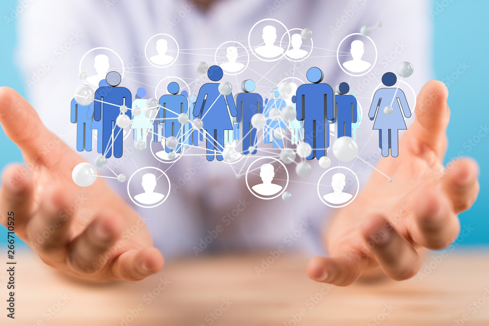 people together in a network people together in a network