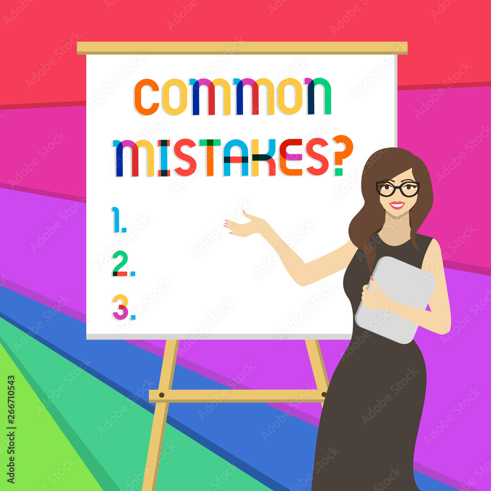 Handwriting text writing Common Mistakes question. Conceptual photo repeat act or judgement misguided or wrong Handwriting text writing Common Mistakes question. Conceptual photo repeat act or judgement misguided or wrong