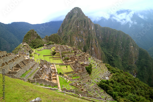 Amazing Inca Ruins of Machu Picchu, the New Seven Wonder of the World in Cusco Region, Peru