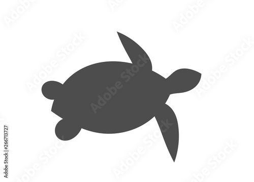 Sea turtle symbol, logo or icon.