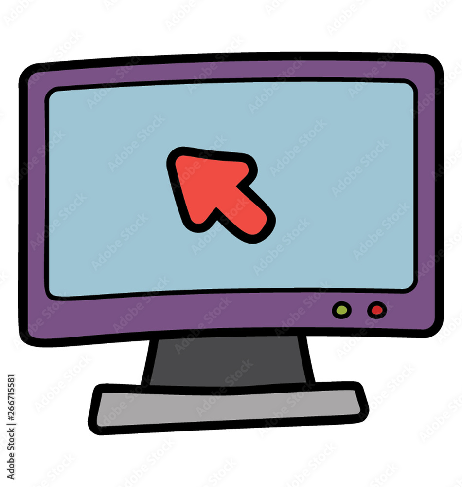 Pay per click, doodle design vector Pay per click, doodle design vector