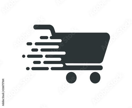 Shopping cart icon. Fast buy.