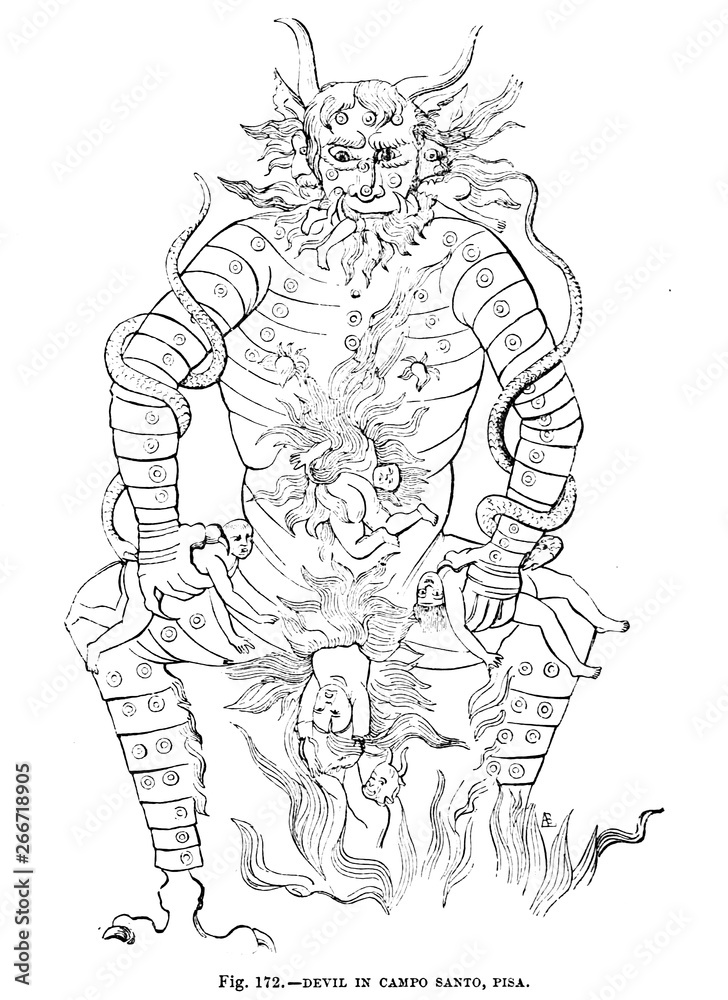 Fototapeta premium Christian illustration. Old image