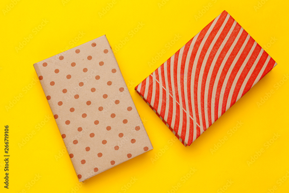 Books on a yellow background