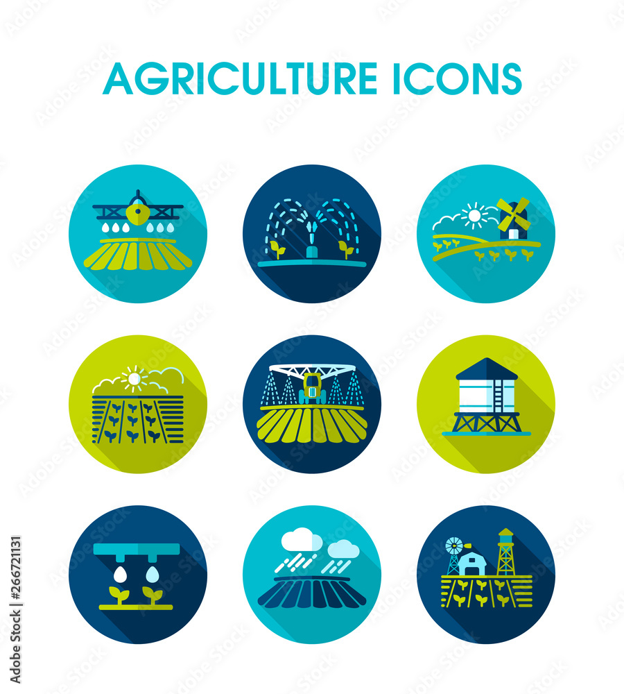 Farm Field icon. Agriculture sign