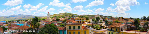 Panoramic view of old town of Trinidad, Cuba photo