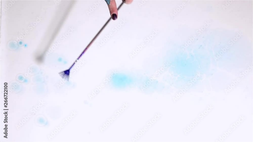 Ebru violet and blue paint beautiful abstractive pattern Ebru violet and blue paint beautiful abstractive pattern