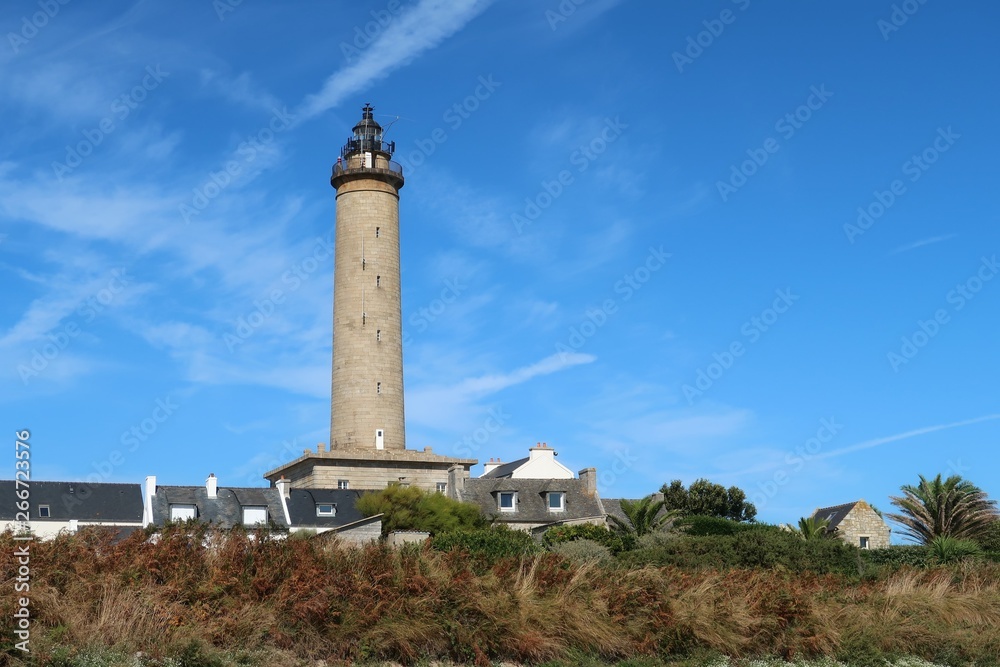 Phare de l'île de Batz, dans le Finistère en Bretagne (France)