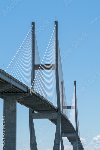 Fototapeta Naklejka Na Ścianę i Meble -  Cable Bridge in Georgia, USA