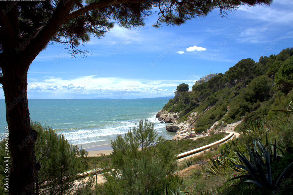 The Beach In The Costa Dorada Salou Spain The Beach In The Costa Dorada Salou Spain