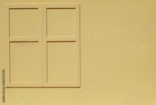 Artificial wood wall with window texture background