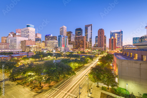 Houston, Texas, USA downtown park and skyline © SeanPavonePhoto
