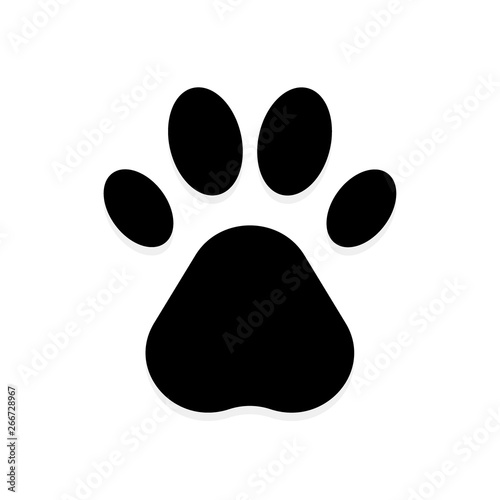 Paw icon in trendy flat style isolated on background. Paw icon page symbol for your web site design Paw icon logo, app, UI. Paw icon Vector illustration, EPS10.