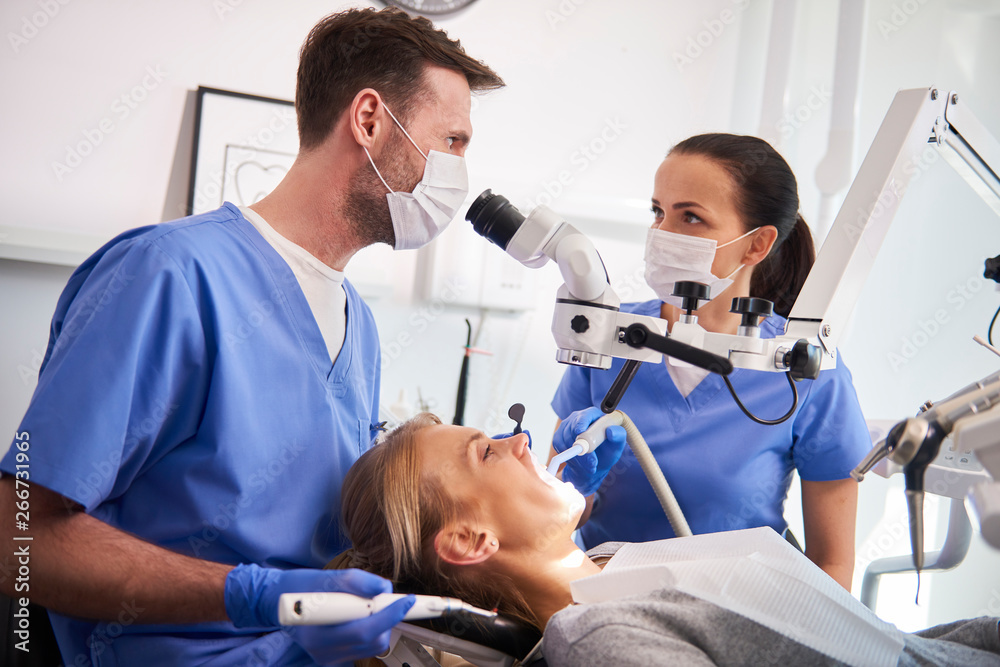 Conversation between two dentist in dentist's clinic Conversation between two dentist in dentist's clinic