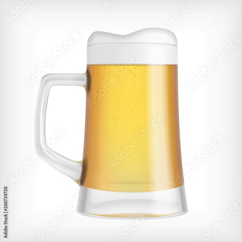 Lager beer glass mug
