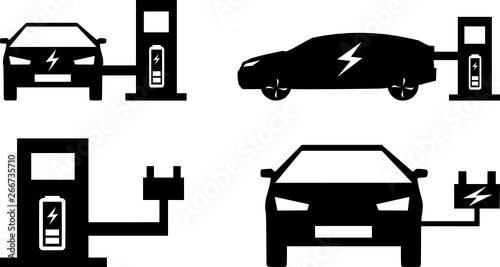 Ladestation Elektromobilität Parkplatz