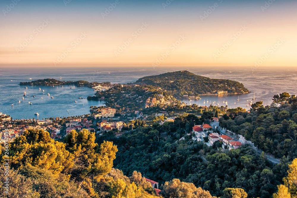 French Riviera coastline in Saint-Jean-Cap-Ferrat 