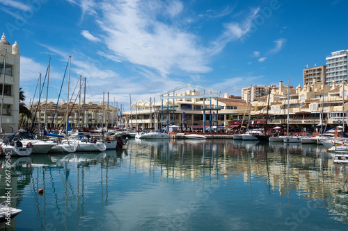 BENALMADENA, MALAGA, SPAIN. May 8, 2019. Port Marina with boats docked photo