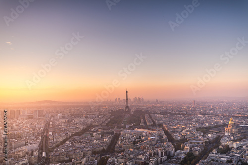 Sunrise at the Eiffel tower  Paris