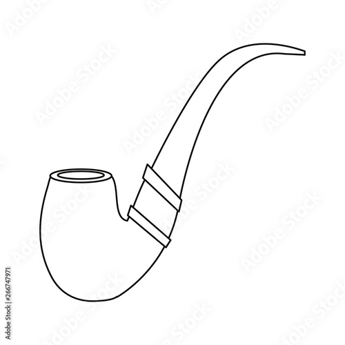 tobacco pipe icon