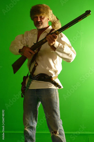 Mountain Man Trapper Cap and Ball Rifle Pistol