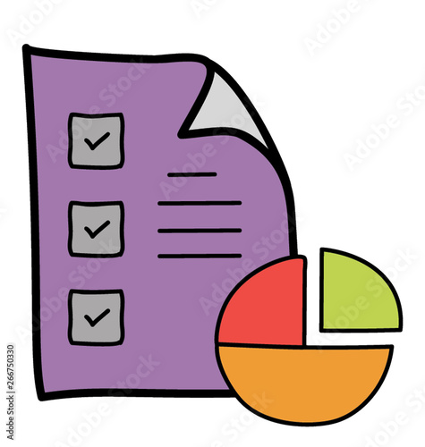 Business analysis, doodle icon design