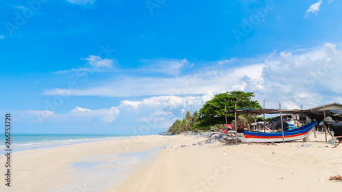 Local fishing bowl village With the beach and the beautiful sea