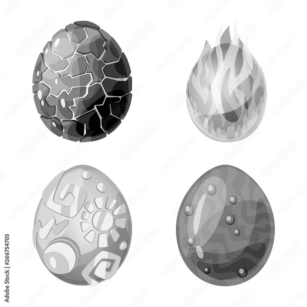 Isolated object of monster and fantasy icon. Collection of monster and big vector icon for stock. Isolated object of monster and fantasy icon. Collection of monster and big vector icon for stock.