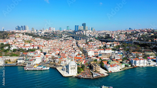 Amazing aerial view of Istanbul. 